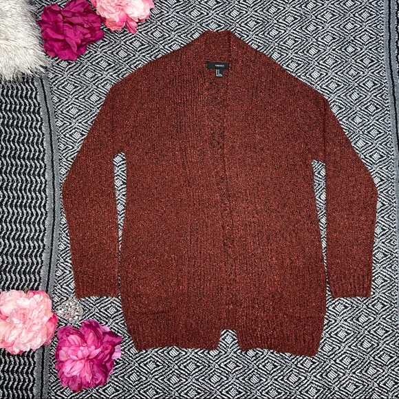 Forever 21 Plush Cardigan Women size M - Picture 2 of 11